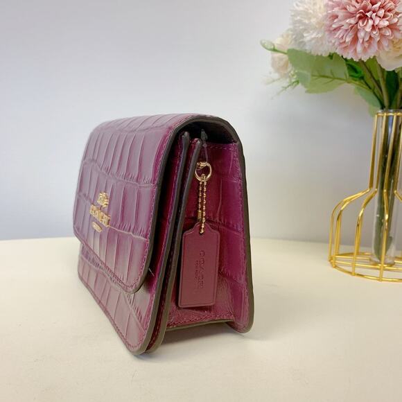 Coach C5627 Mini Brynn Crossbody In Dark Berry - Picture 3 of 9